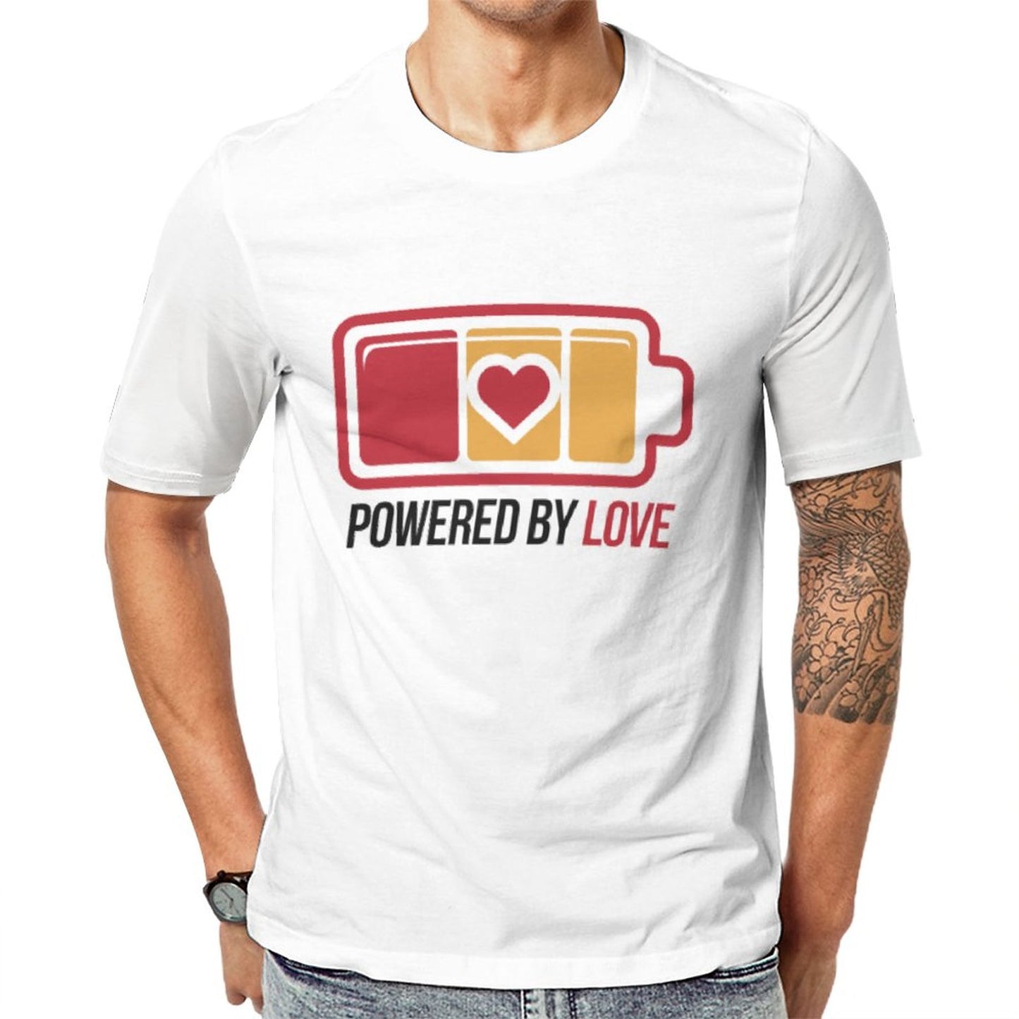 Powered by Love & Charging with Love Matching Shirts