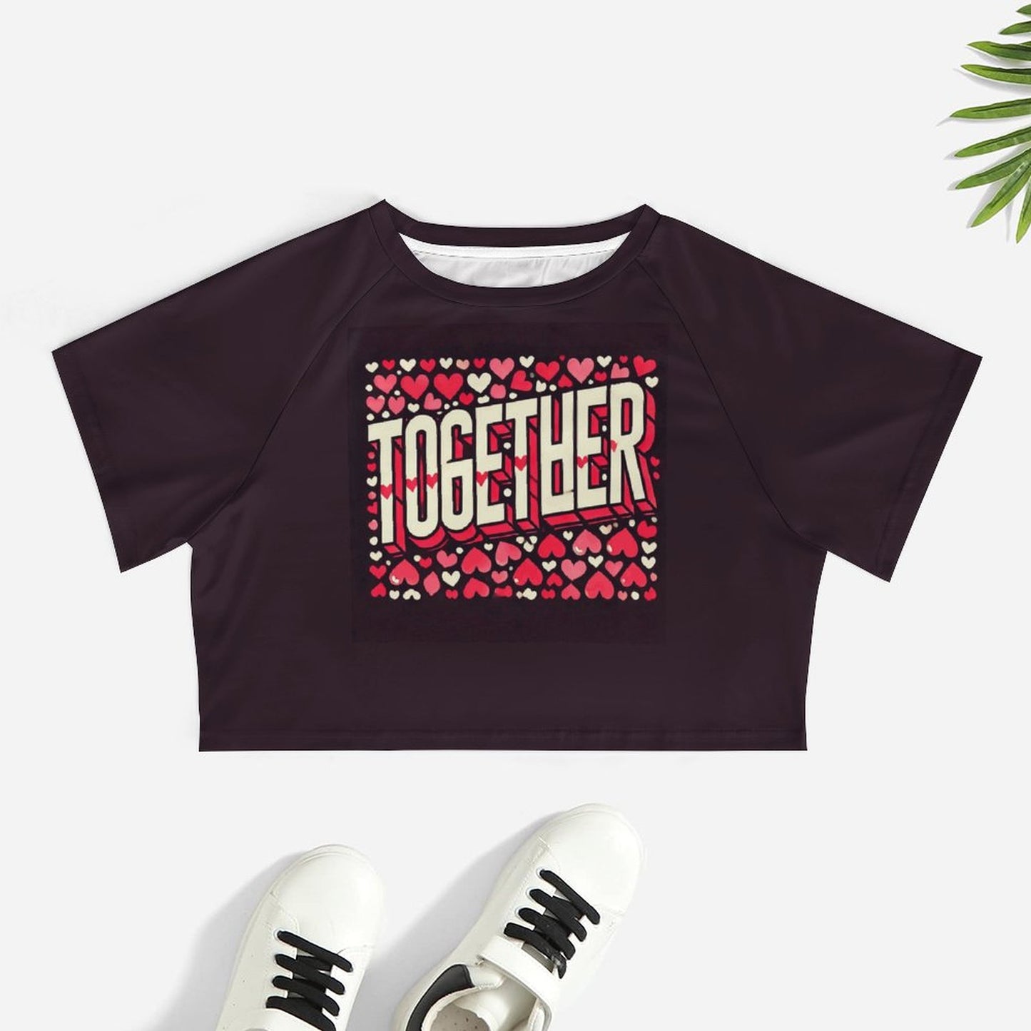 Together Matching Couple Shirts – Valentine's Day Tee & Crop Top