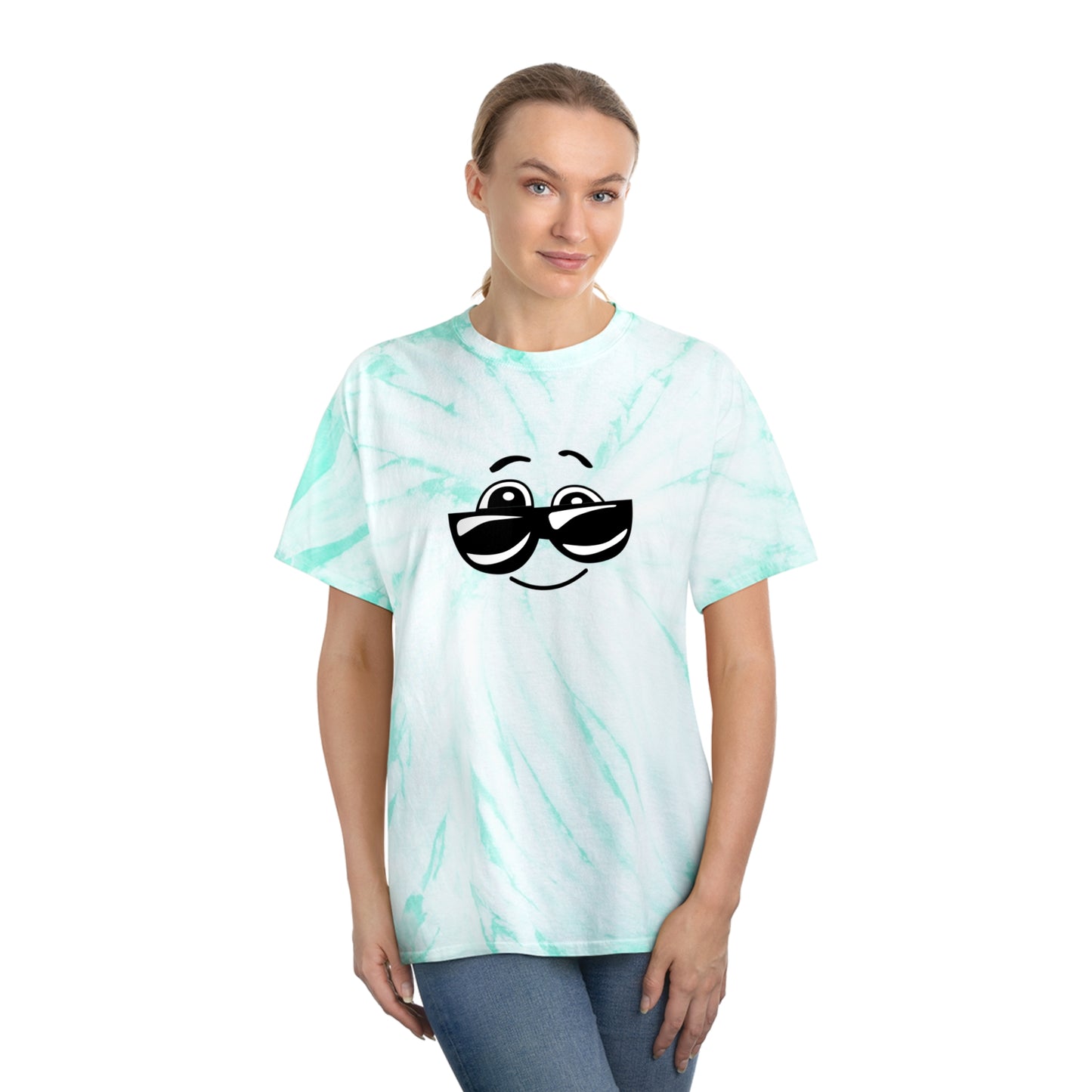 Tie-Dye Cyclone T-Shirt – Groovy Hippie Emoji Design