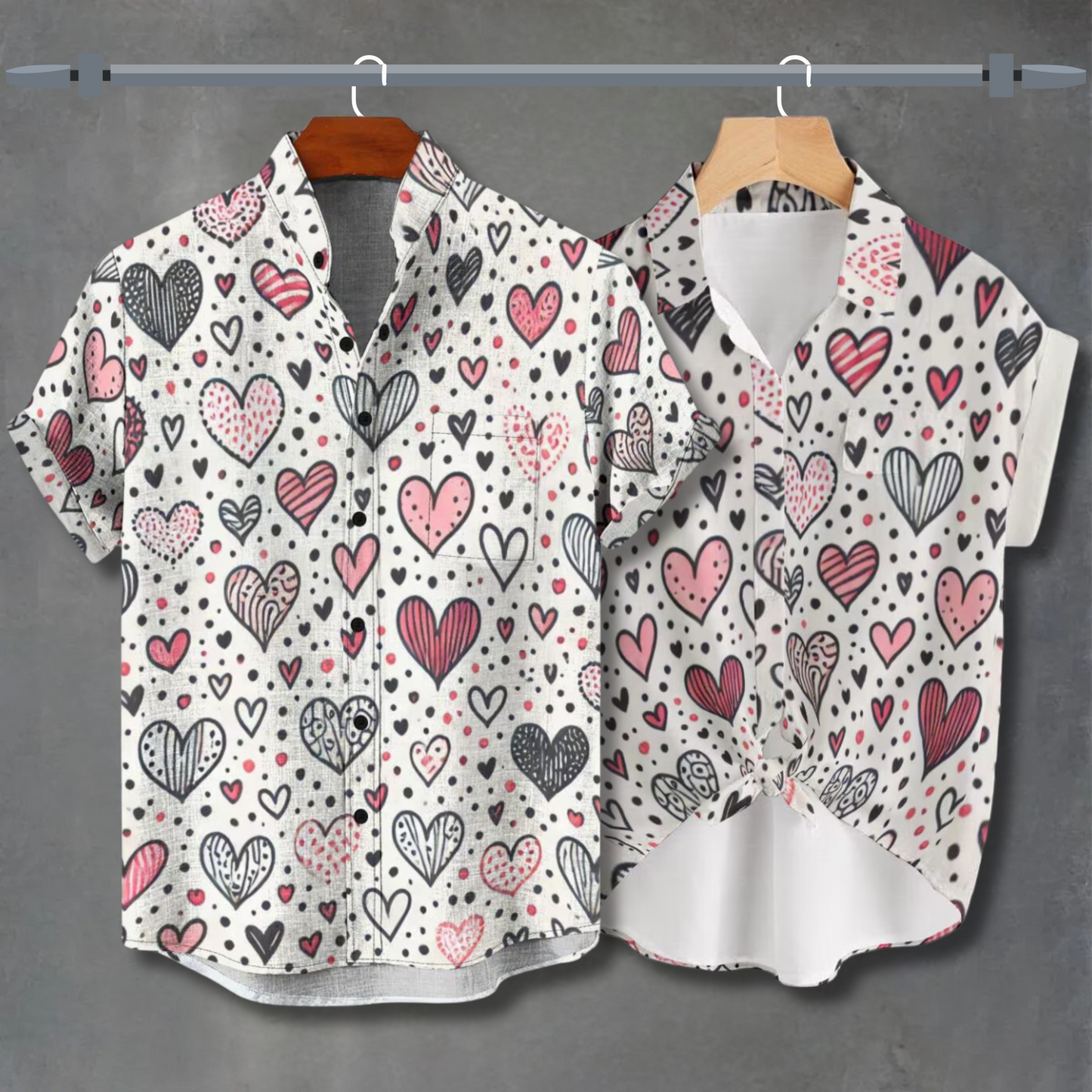 Heart Print Valentine’s Shirts – Romantic & Stylish