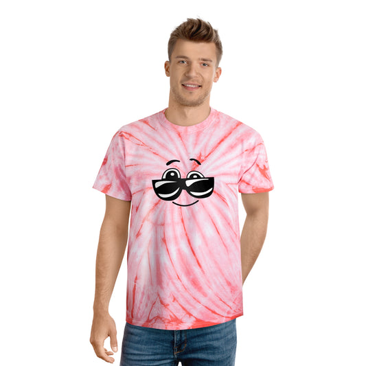 Tie-Dye Cyclone T-Shirt – Groovy Hippie Emoji Design