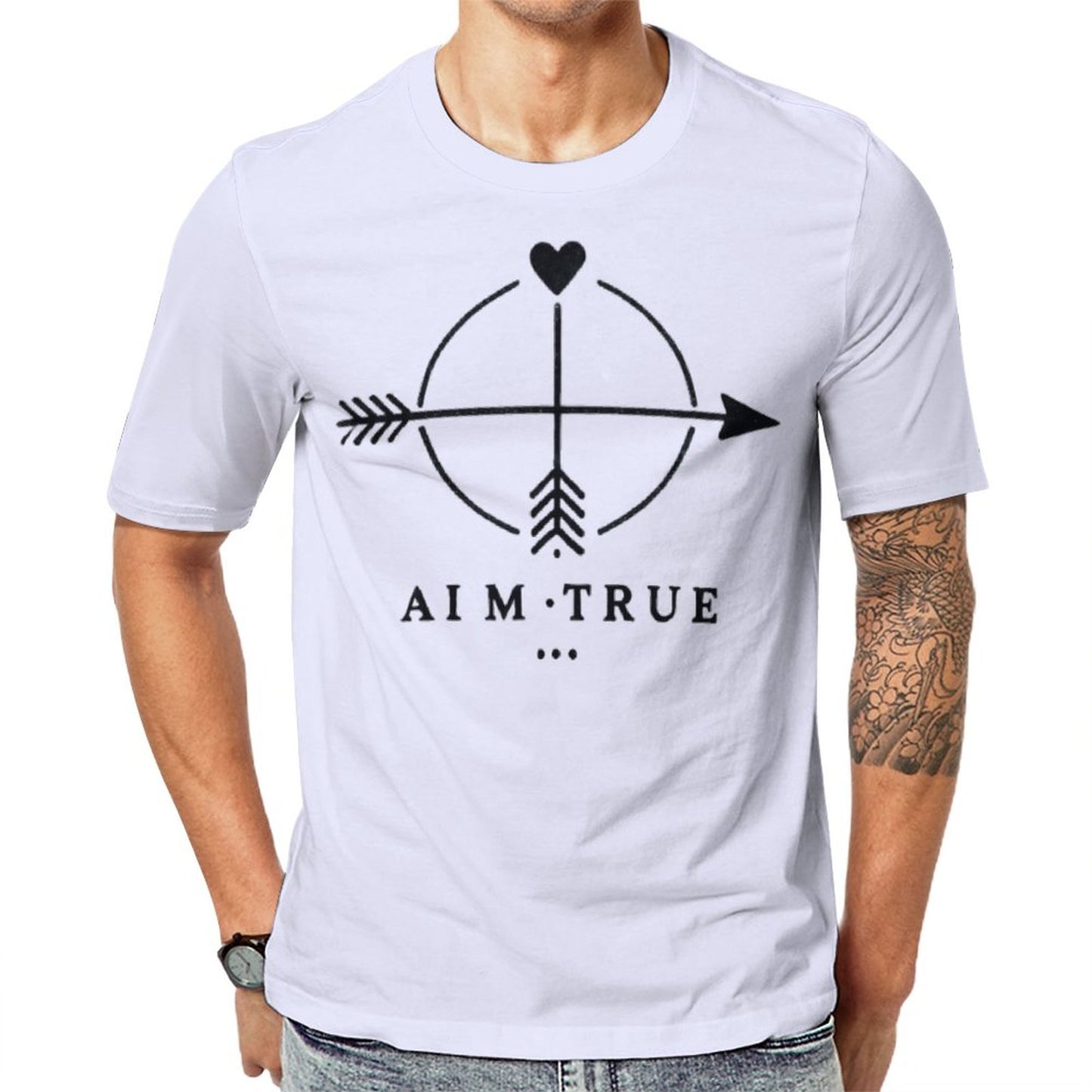 Aim True Archery T-Shirt - Matching Valentine's Outfit for Couples