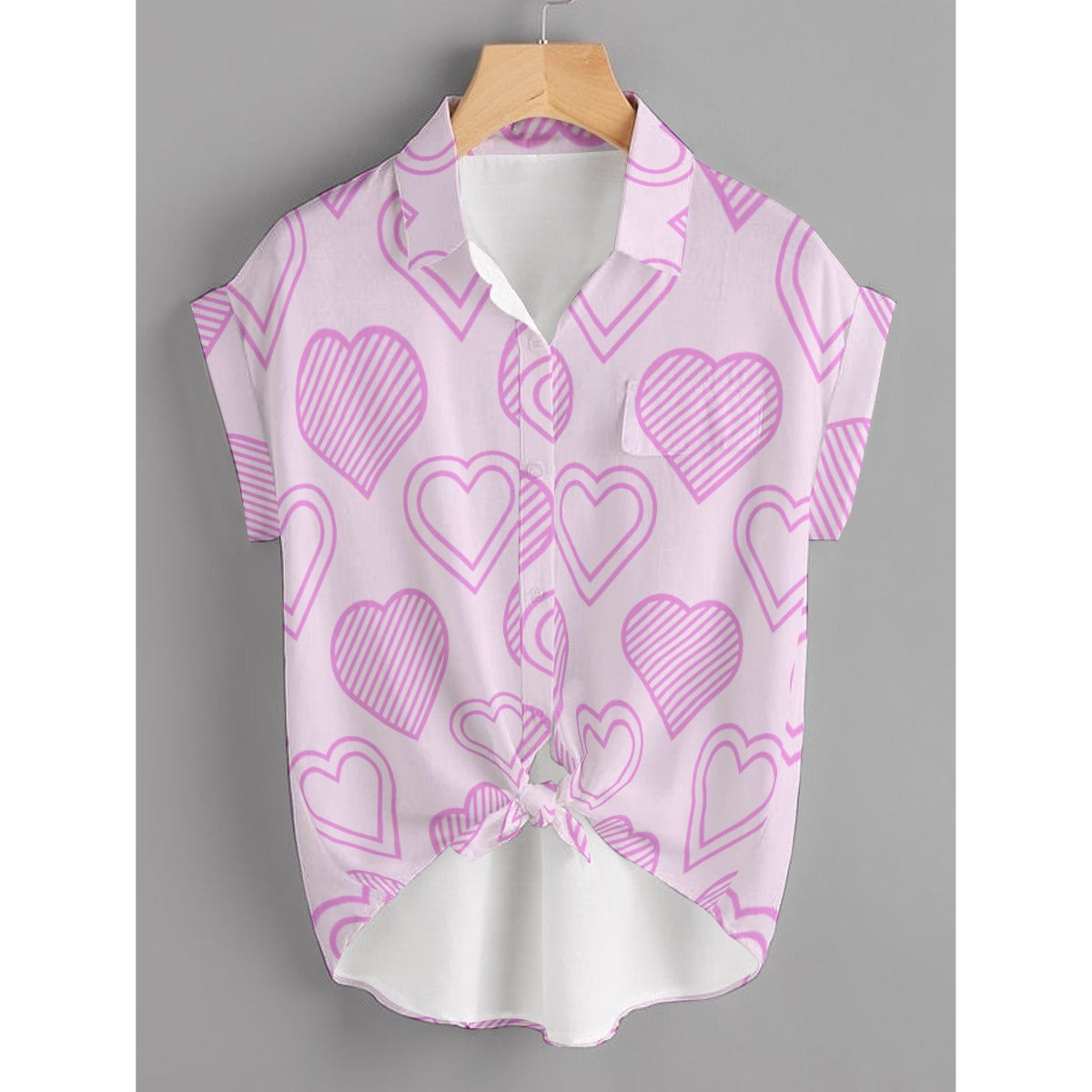 Pink Heart Valentine’s Shirts – Romantic Couple Outfit