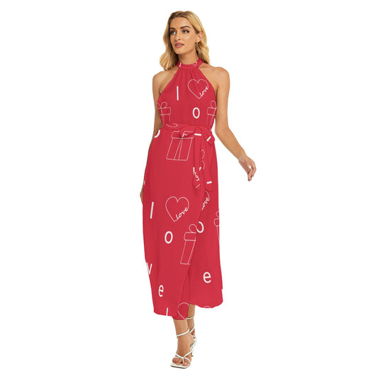 Romantic Heart Halter Dress – Valentine’s Edition