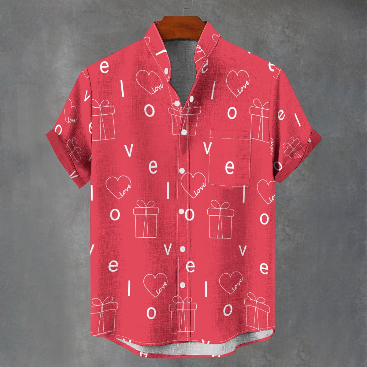 Red Heart Print Shirt – Romantic Valentine’s Outfit