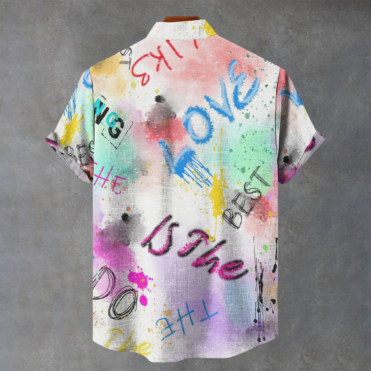 Graffiti Heart Print Shirt – Romantic & Stylish Valentine’s Day Wear