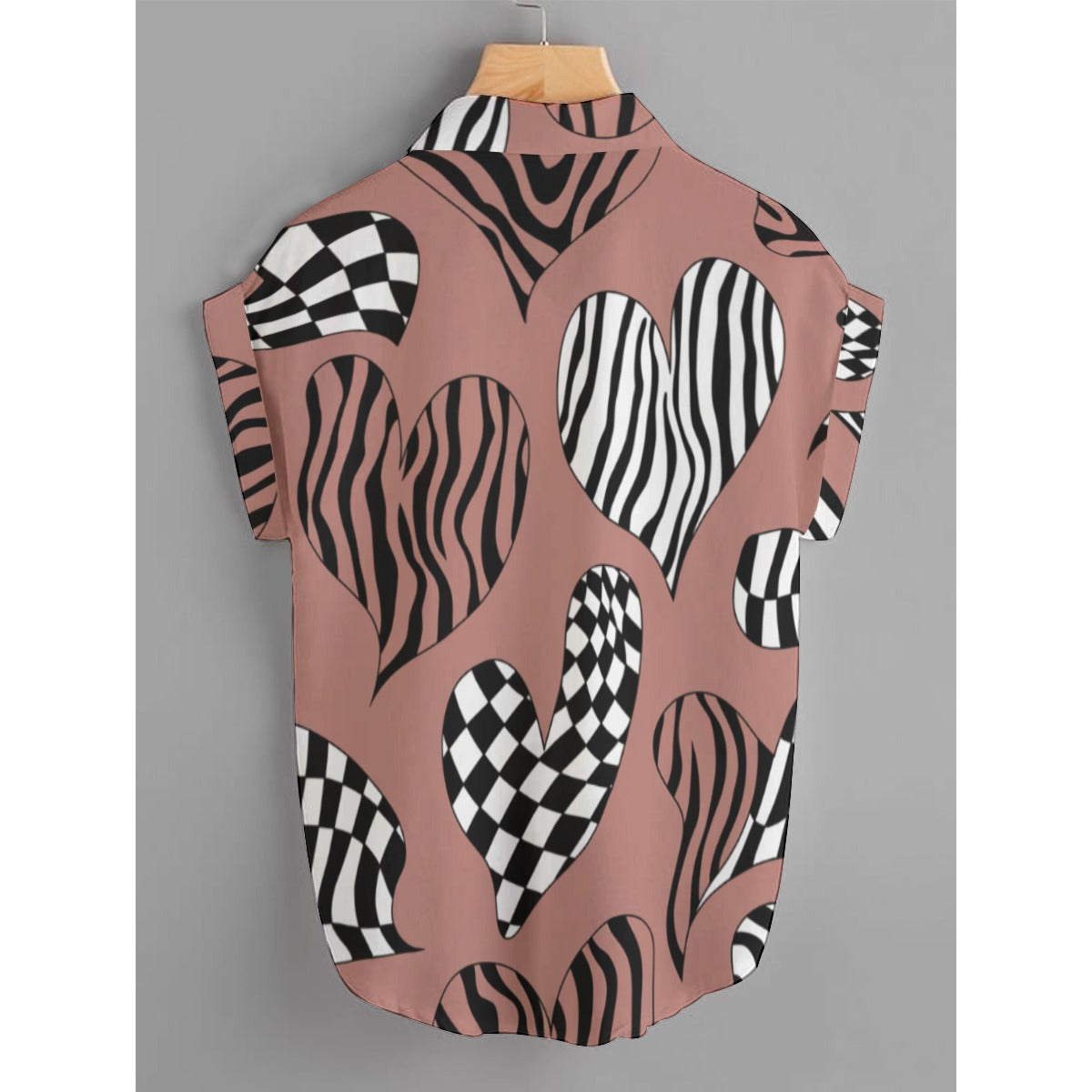 Zebra Heart Print Valentine’s Shirts – Trendy & Stylish