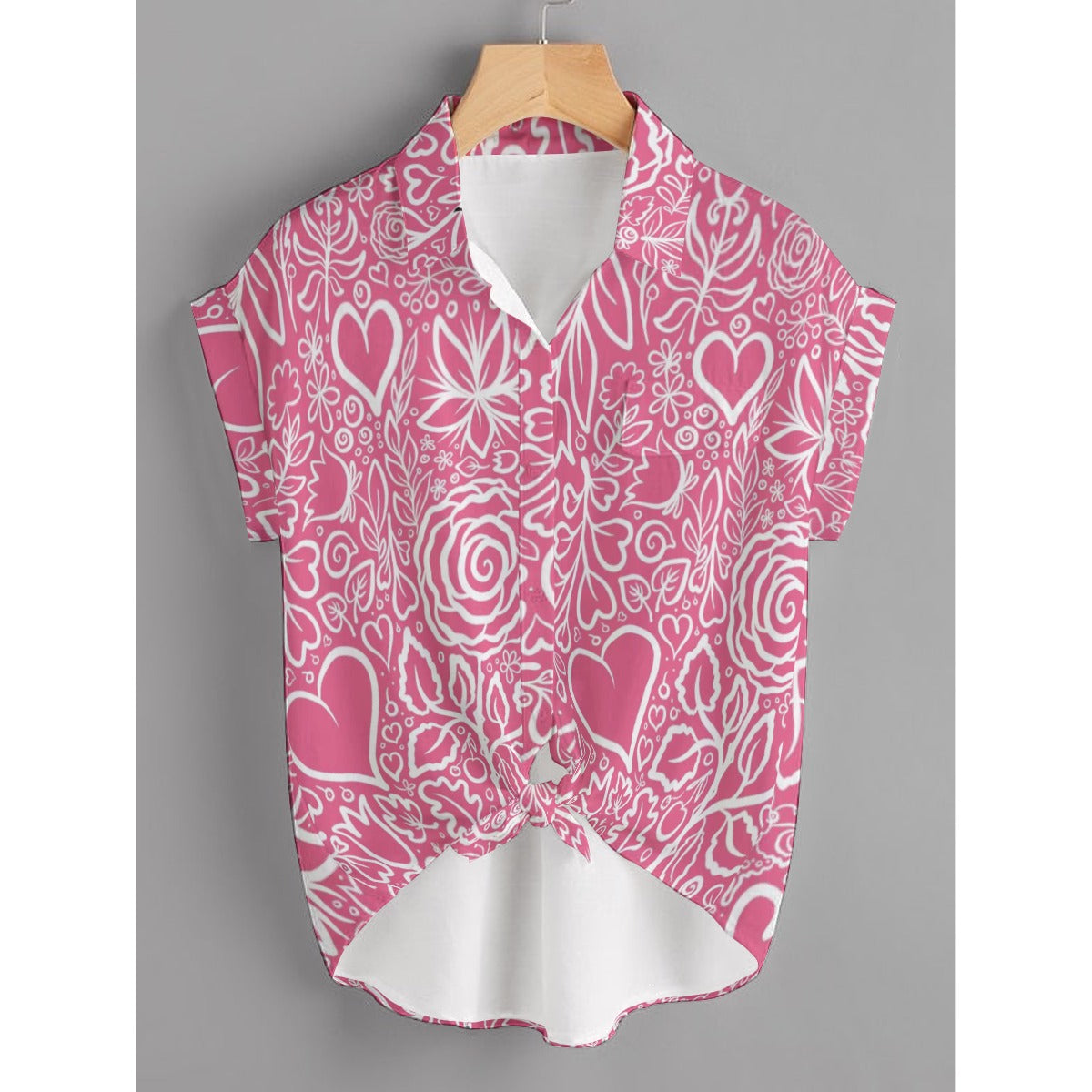 Floral Heart Valentine’s Shirts – Romantic Couple’s Outfit