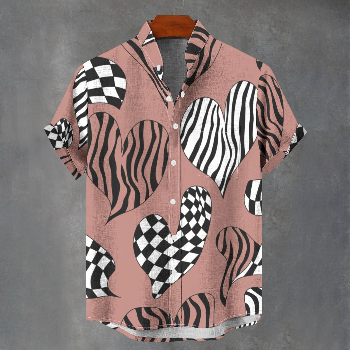 Zebra Heart Print Valentine’s Shirts – Trendy & Stylish