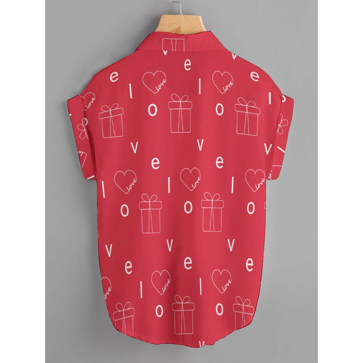 Red Heart Print Shirt – Romantic Valentine’s Outfit