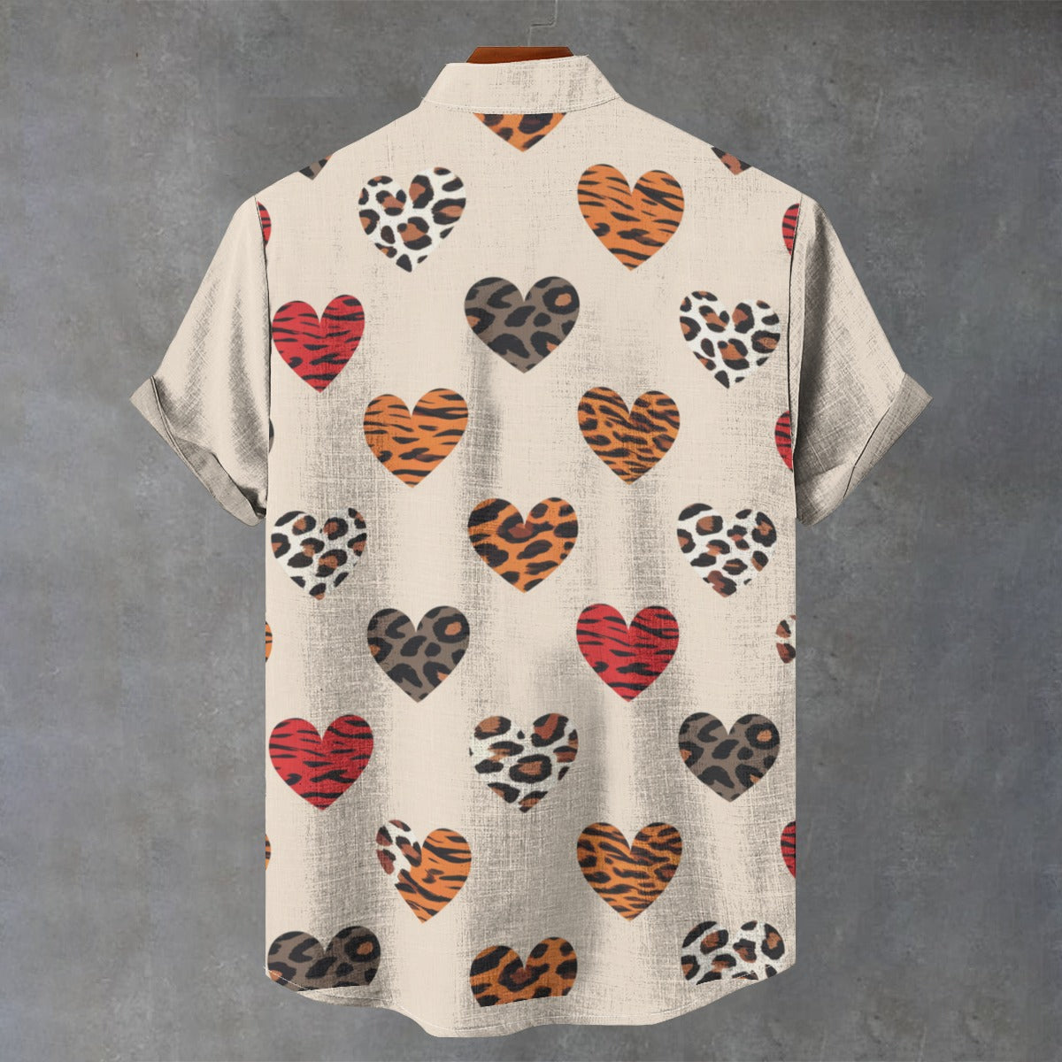 Leopard & Tiger Heart Print Shirt – Wild Valentine’s Style