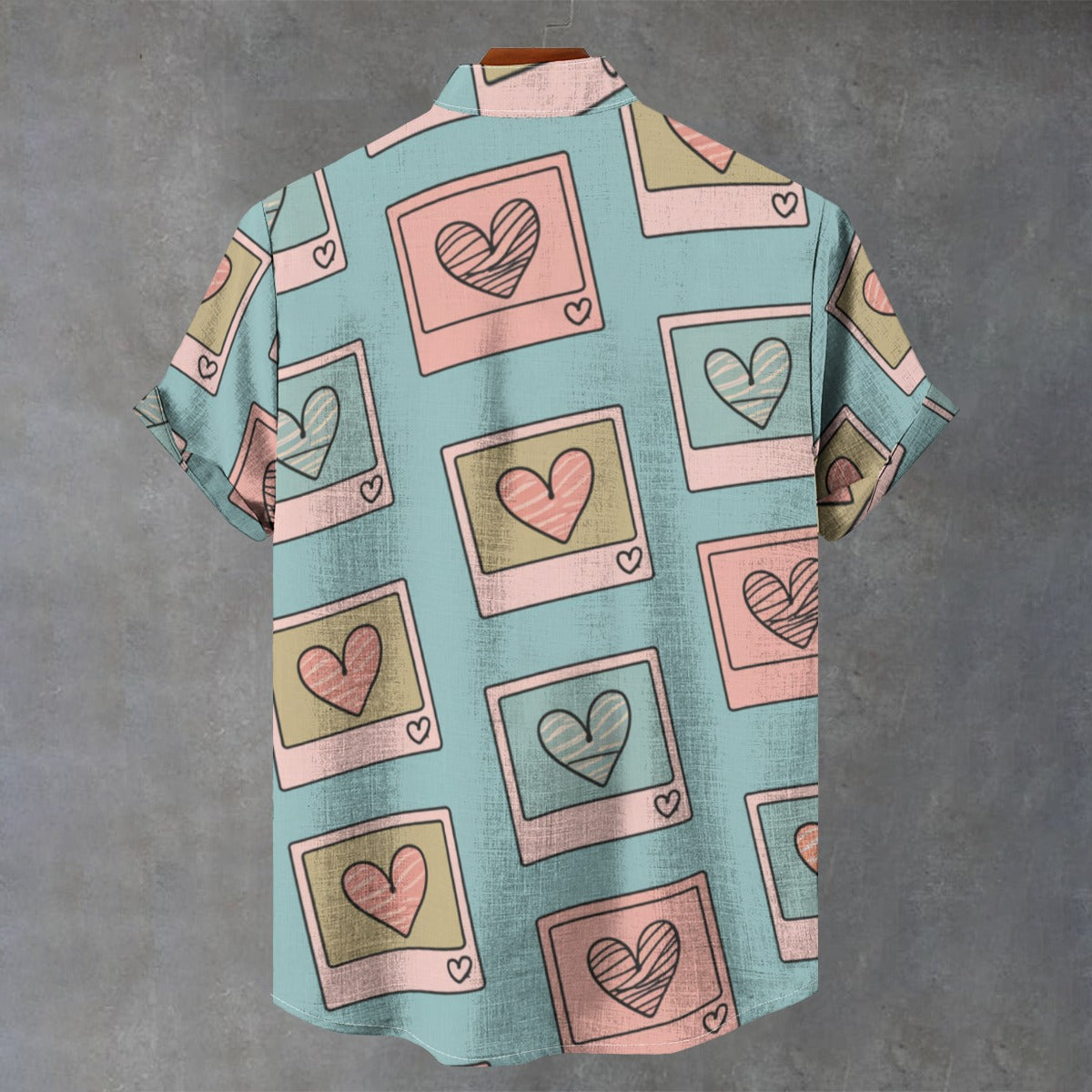 Retro Heart Polaroid Shirt – Pastel Valentine's Style