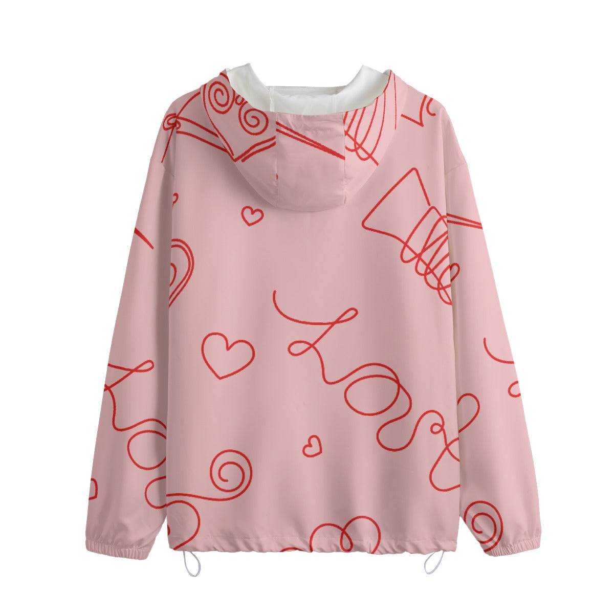 Pink Heart Pullover Jacket – Cute & Cozy