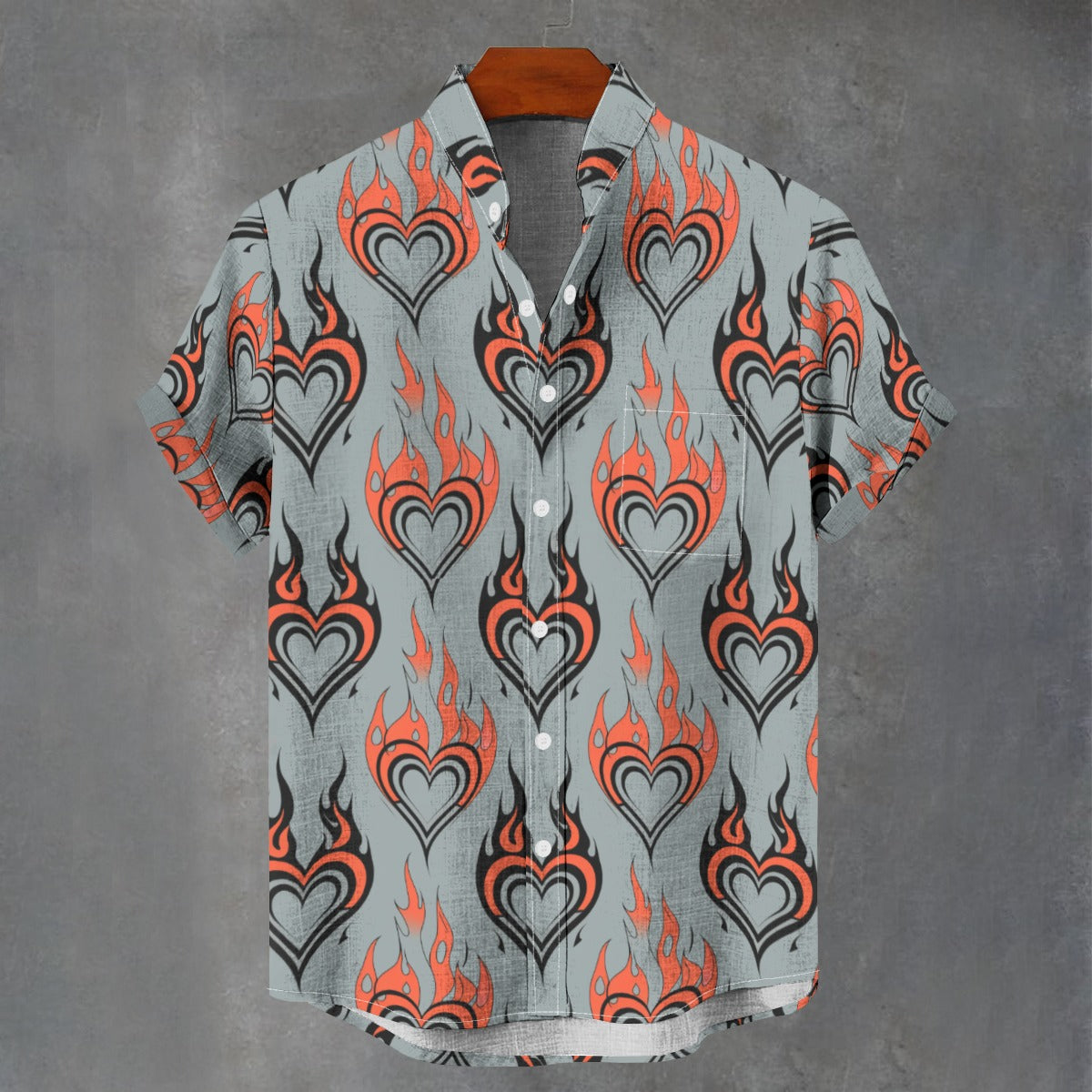 Flaming Heart Shirt - Bold Valentine’s Outfit