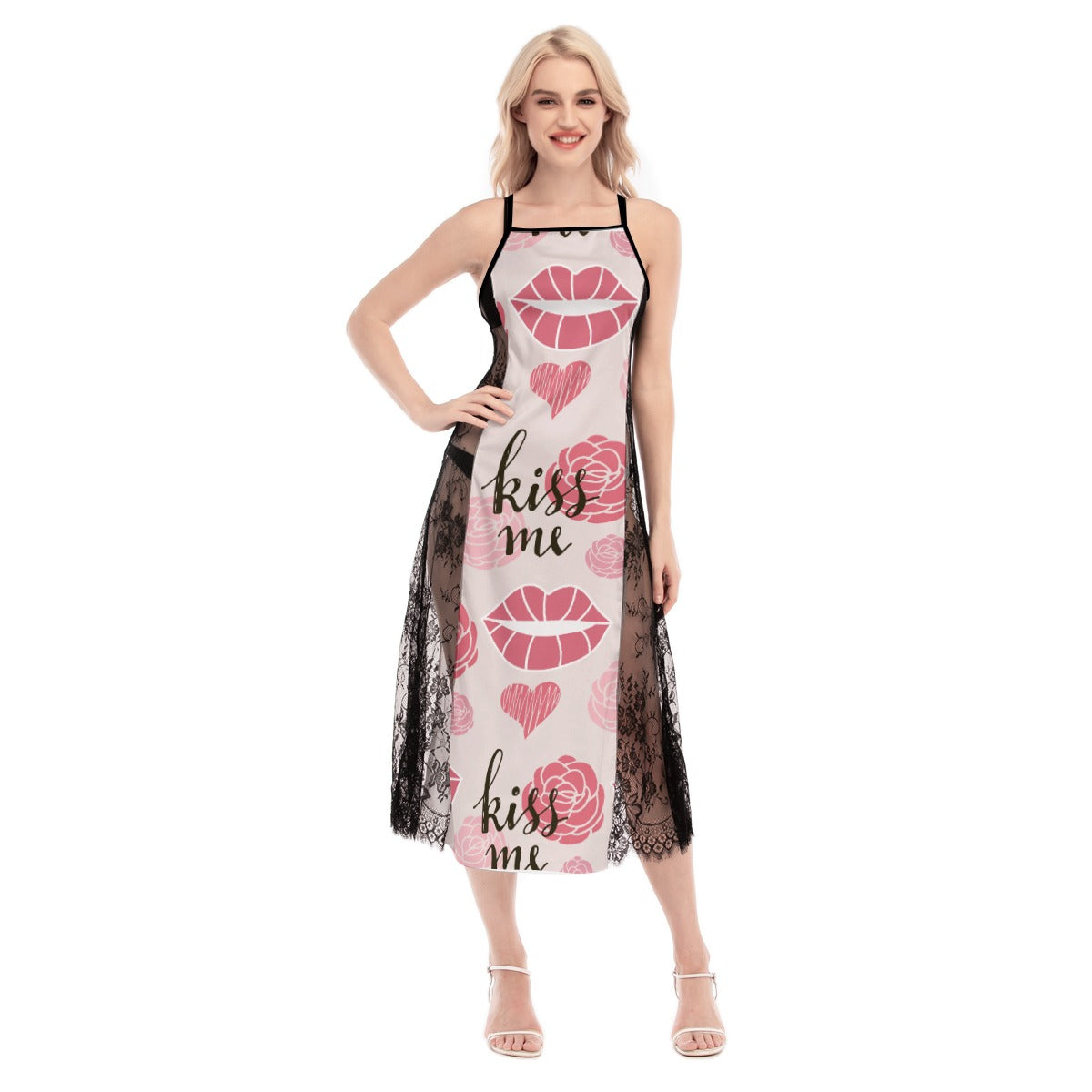 Kiss Me Lace Cami Dress – Romantic & Elegant