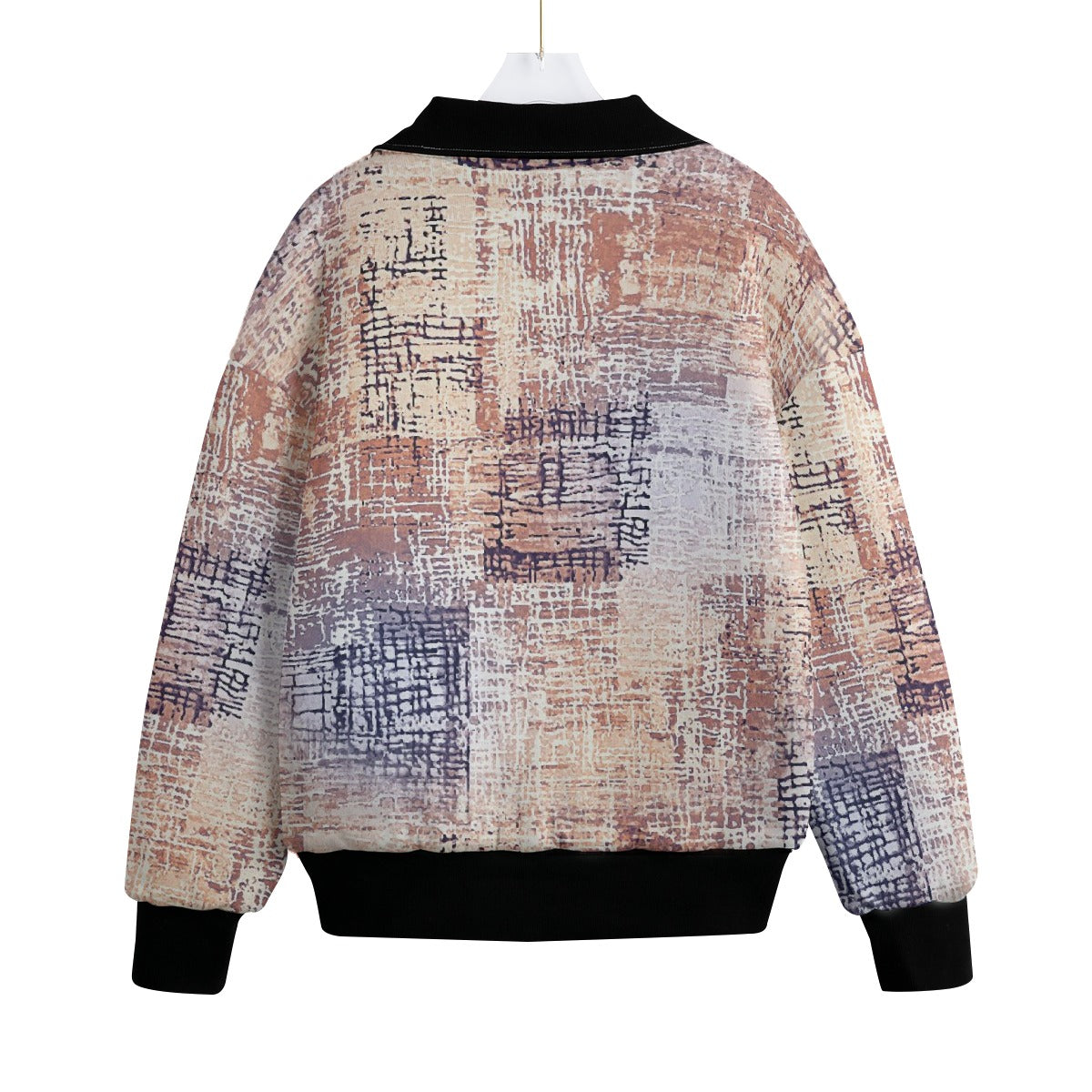 Abstract Fleece Jacket – Modern Art Style