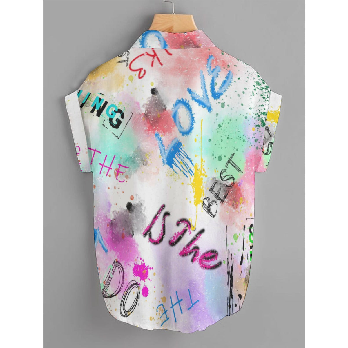 Graffiti Heart Print Shirt – Romantic & Stylish Valentine’s Day Wear