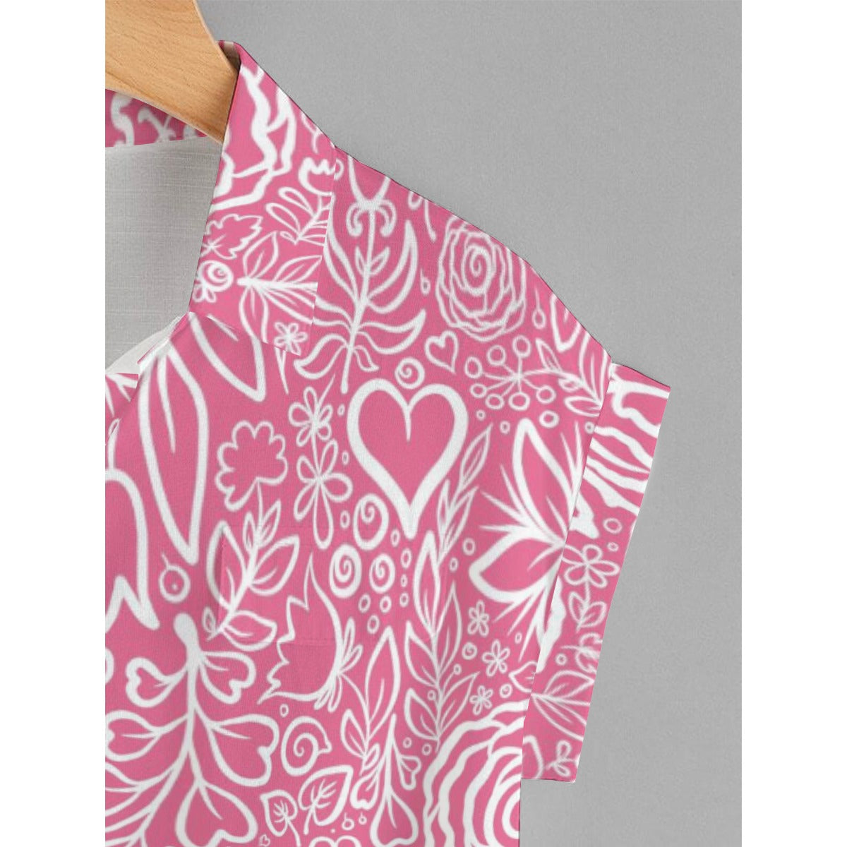 Floral Heart Valentine’s Shirts – Romantic Couple’s Outfit