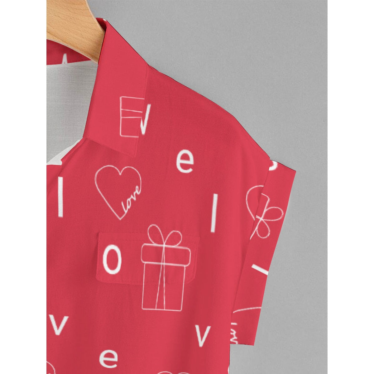 Red Heart Print Shirt – Romantic Valentine’s Outfit