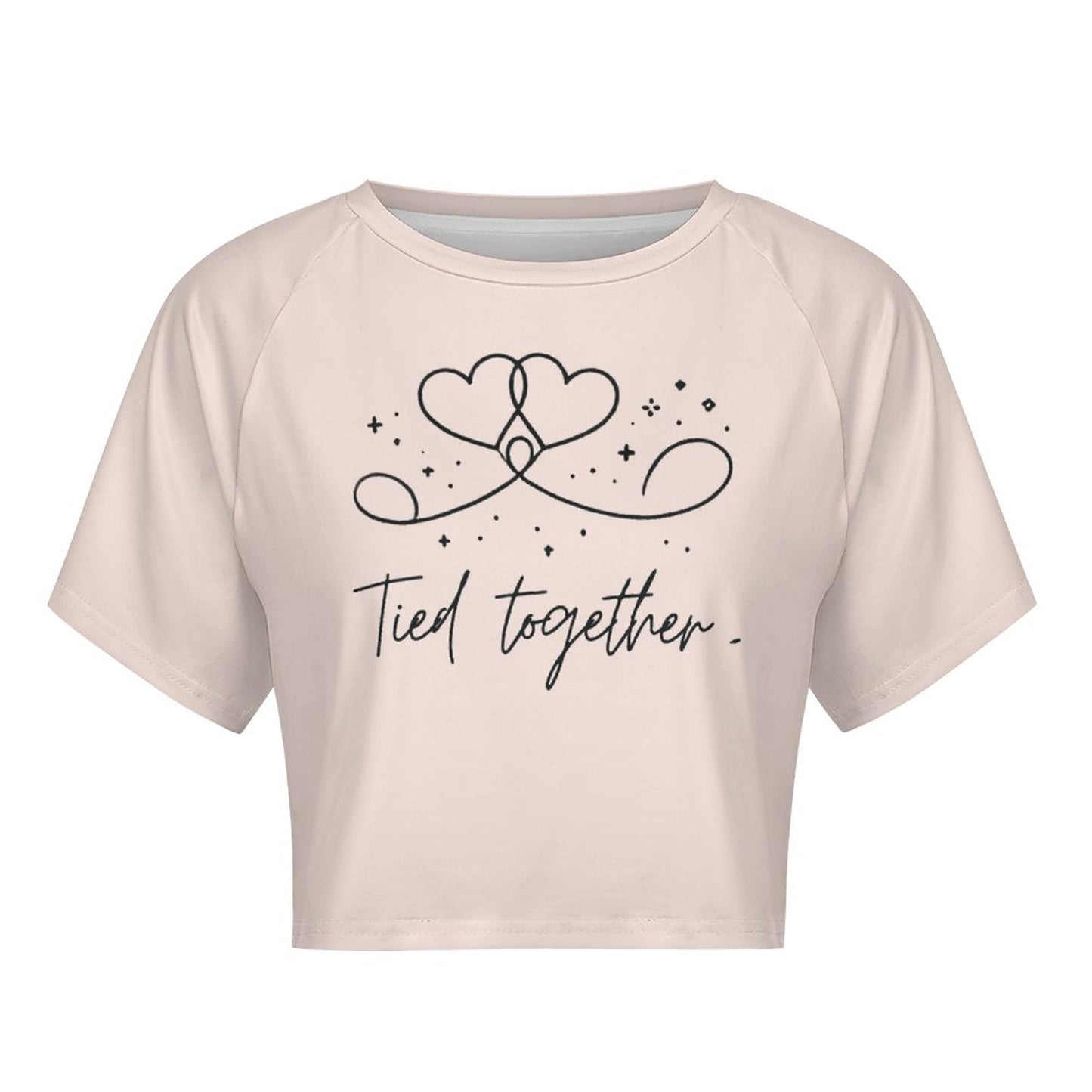 Tied Together Couples Matching T-Shirt & Crop Top – Romantic Valentine’s Day Outfit