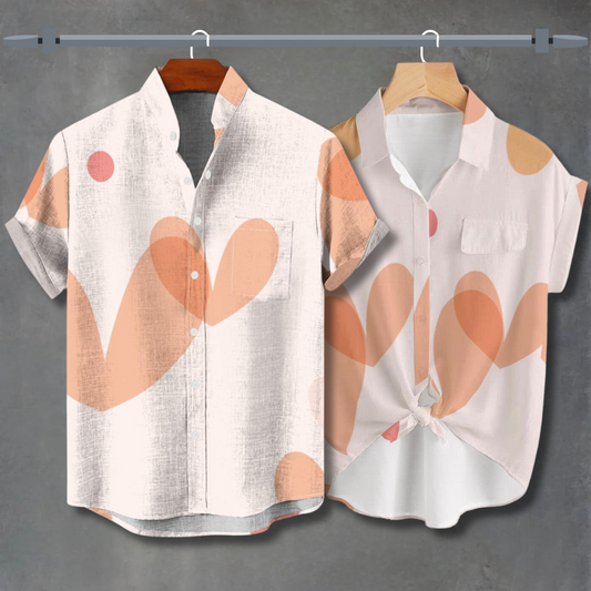 Romantic Heart Print Shirt – Perfect Valentine’s Gift