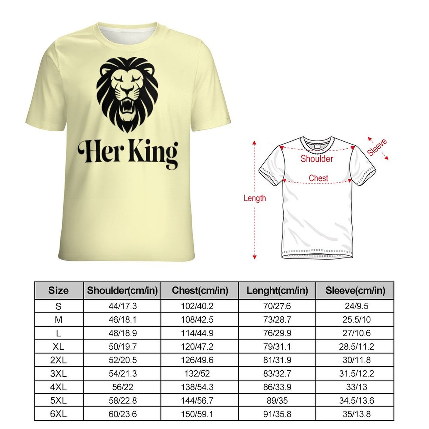 Her King & His Queen Matching Couple Shirts