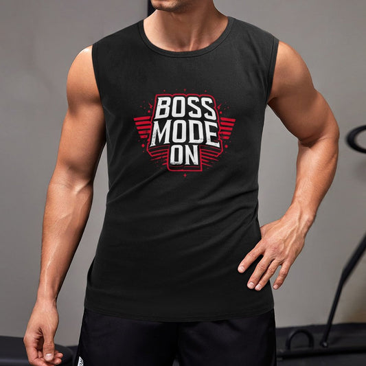 Black 150gsm Sleeveless Muscle Shirt