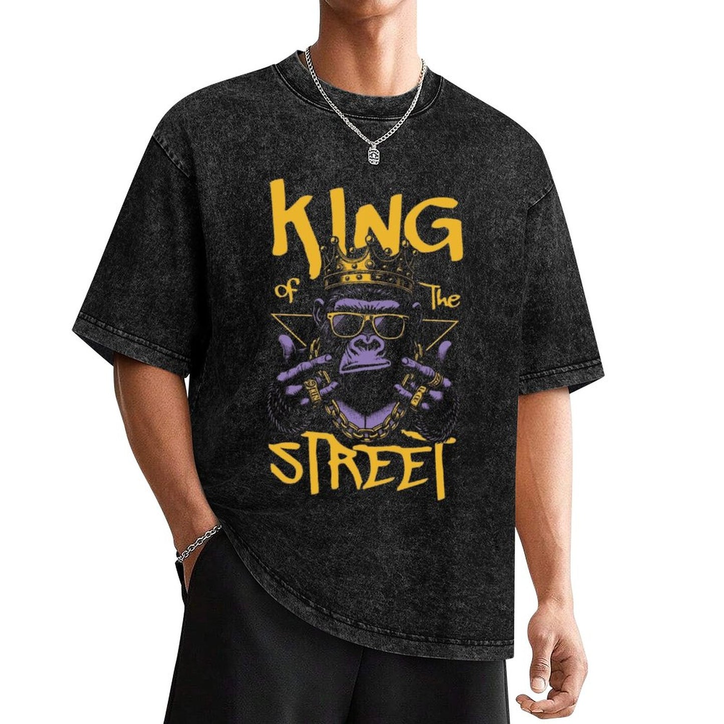 King of the Street Gorilla T-Shirt - Vintage Urban Style