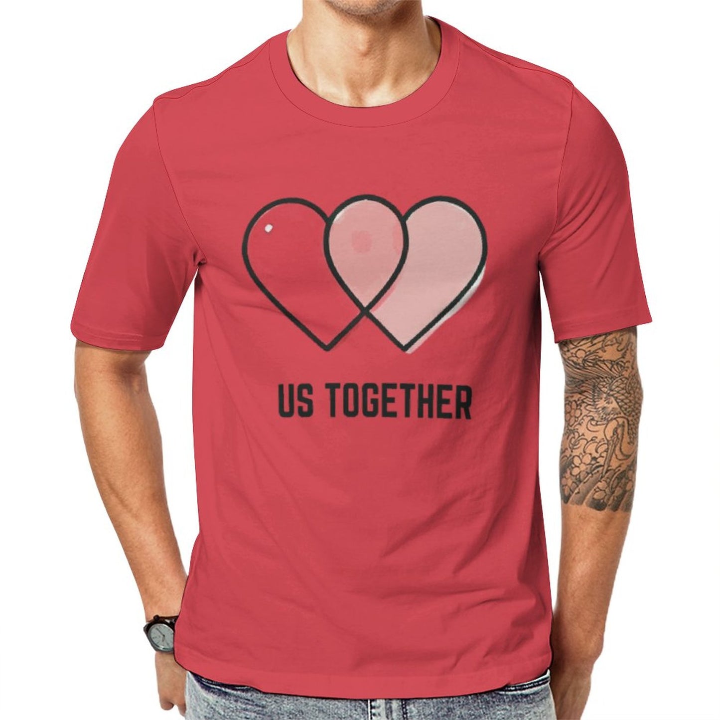 Us Together Matching Couple T-Shirt - Romantic Valentine’s Day Outfit