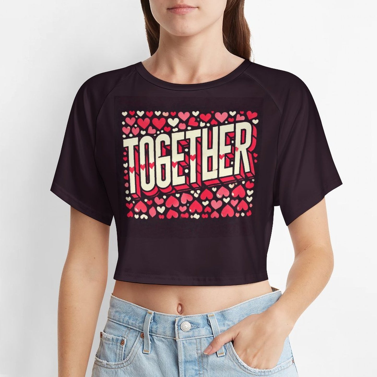 Together Matching Couple Shirts – Valentine's Day Tee & Crop Top