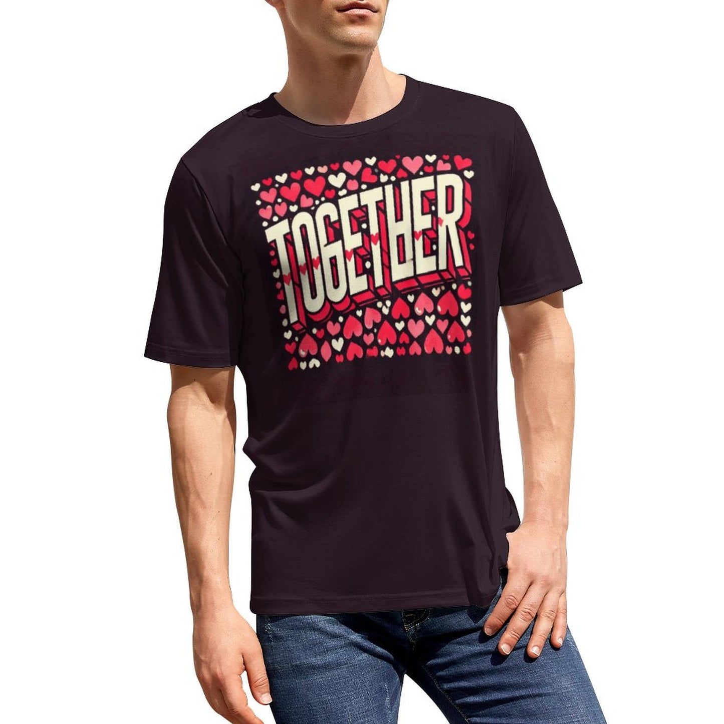 Together Matching Couple Shirts – Valentine's Day Tee & Crop Top