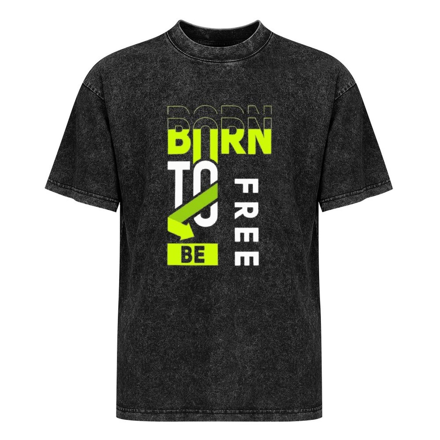 Born to Be Free Motivational Vintage T-Shirt – Urban Streetwear