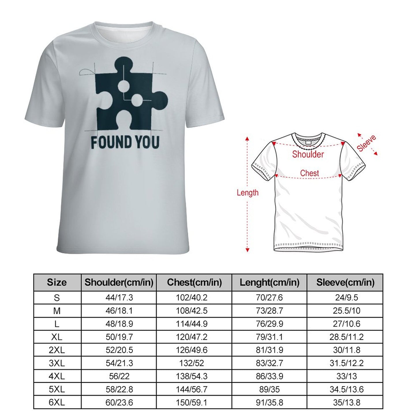 Puzzle Love Couple Tees – Matching Valentine Shirts