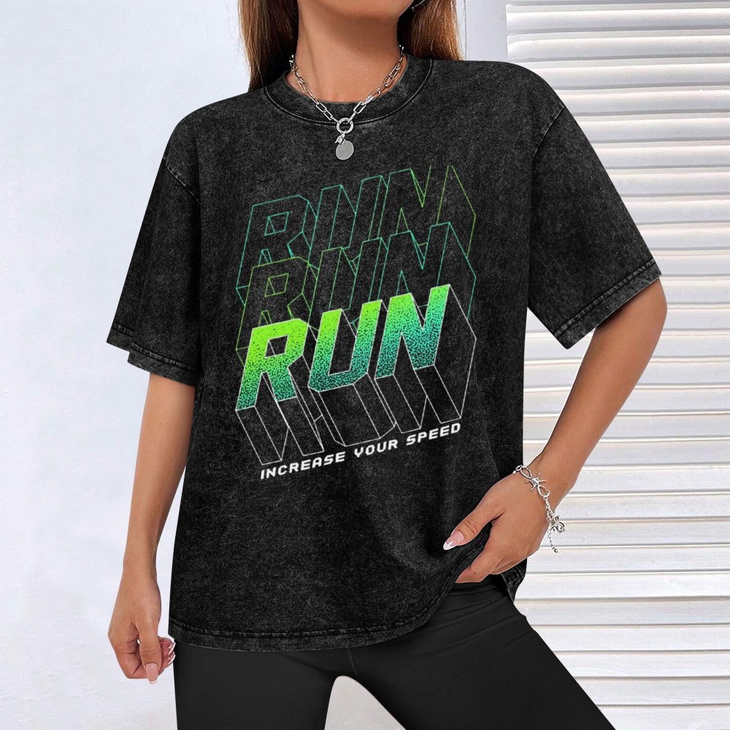 RUN Vintage Graphic T-Shirt – Oversized Streetwear