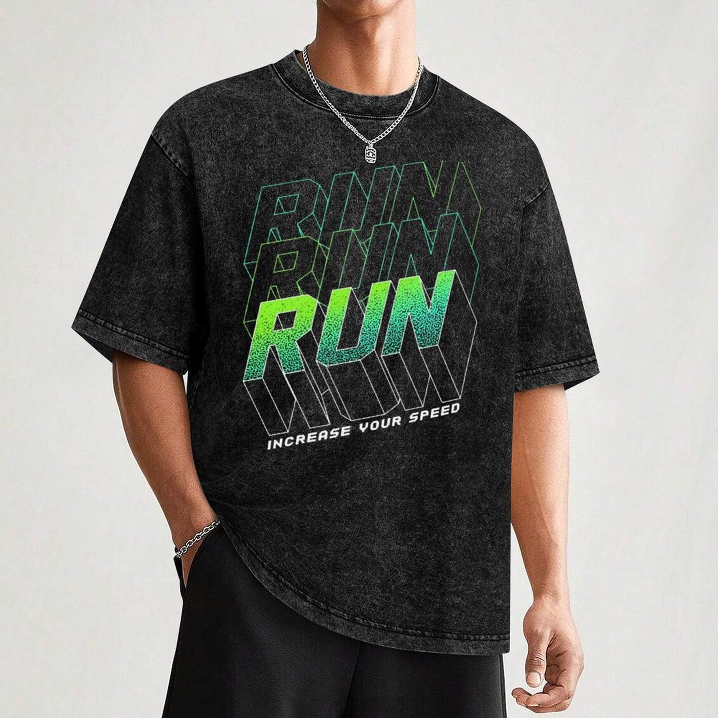 RUN Vintage Graphic T-Shirt – Oversized Streetwear