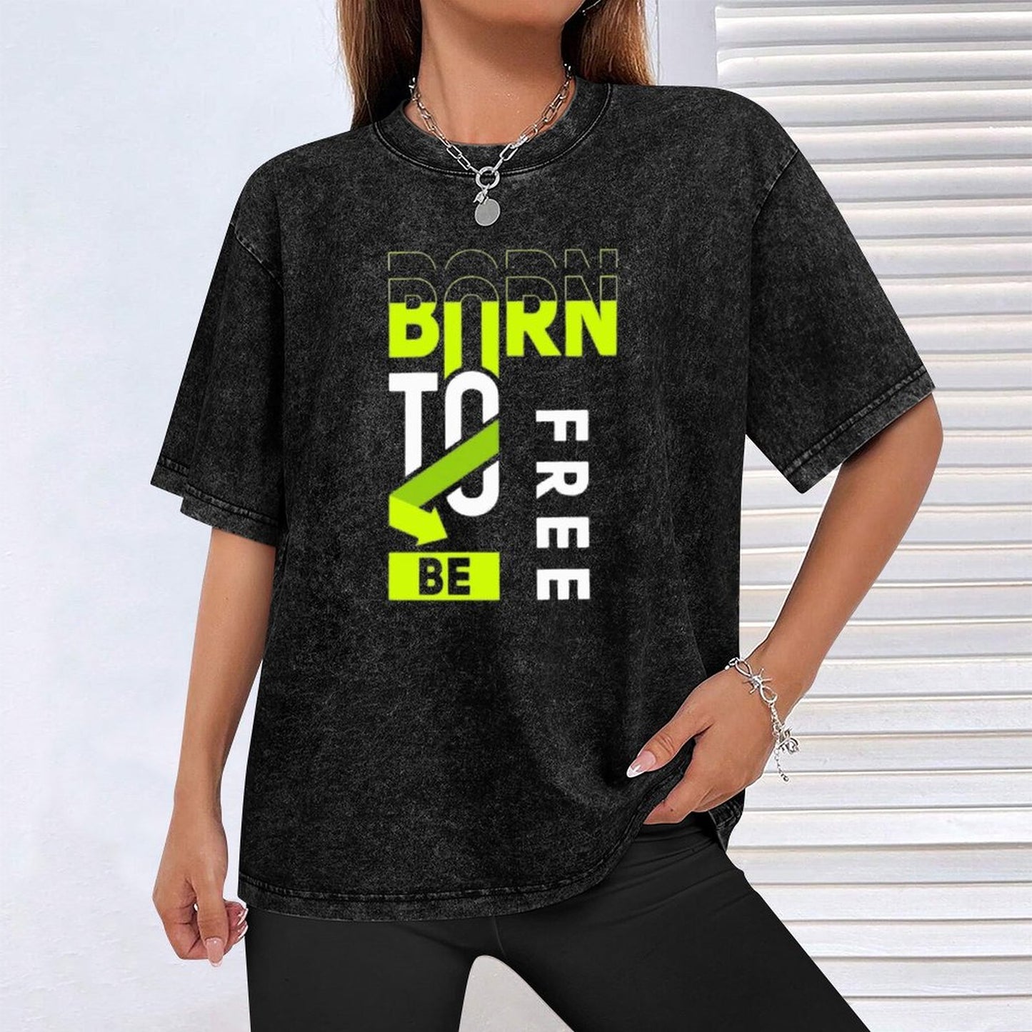 Born to Be Free Motivational Vintage T-Shirt – Urban Streetwear