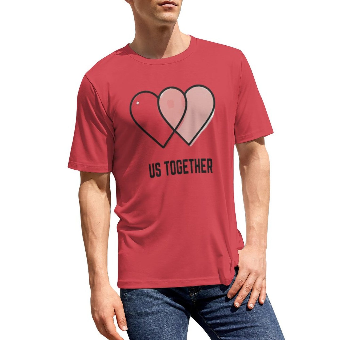 Us Together Matching Couple T-Shirt - Romantic Valentine’s Day Outfit