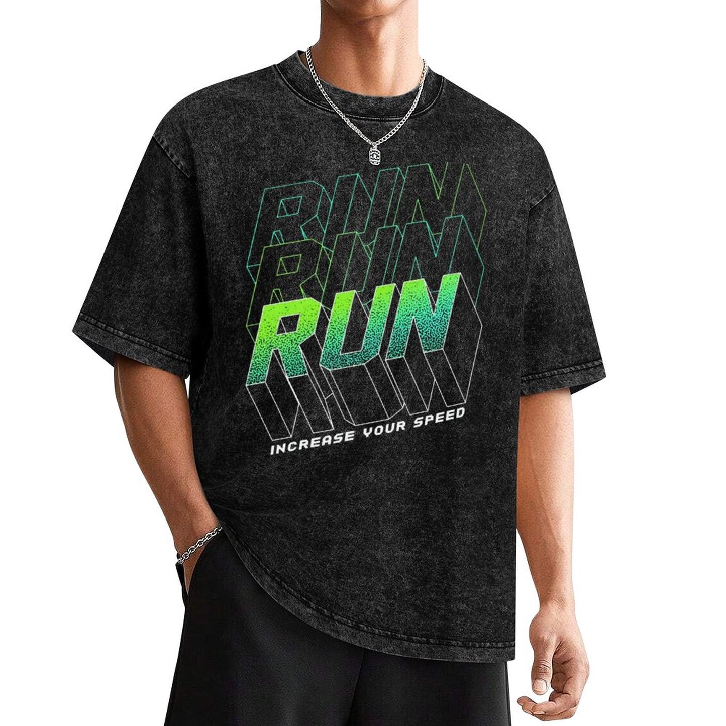 RUN Vintage Graphic T-Shirt – Oversized Streetwear