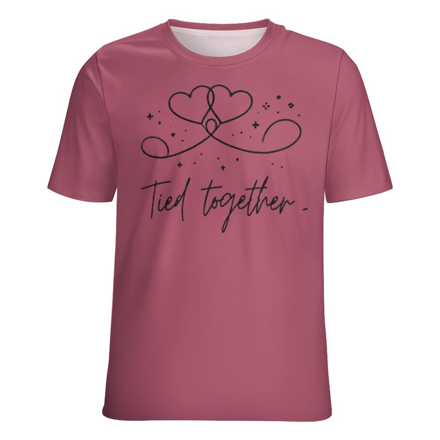 Tied Together Couples Matching T-Shirt & Crop Top – Romantic Valentine’s Day Outfit