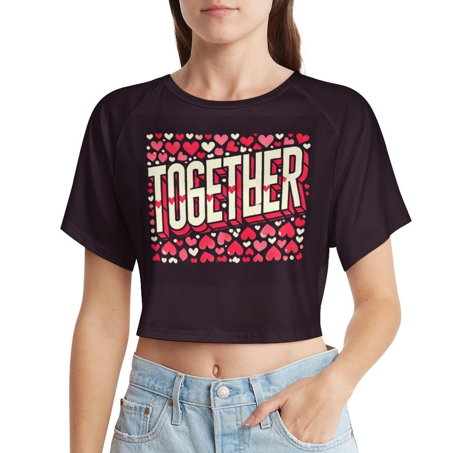 Together Matching Couple Shirts – Valentine's Day Tee & Crop Top