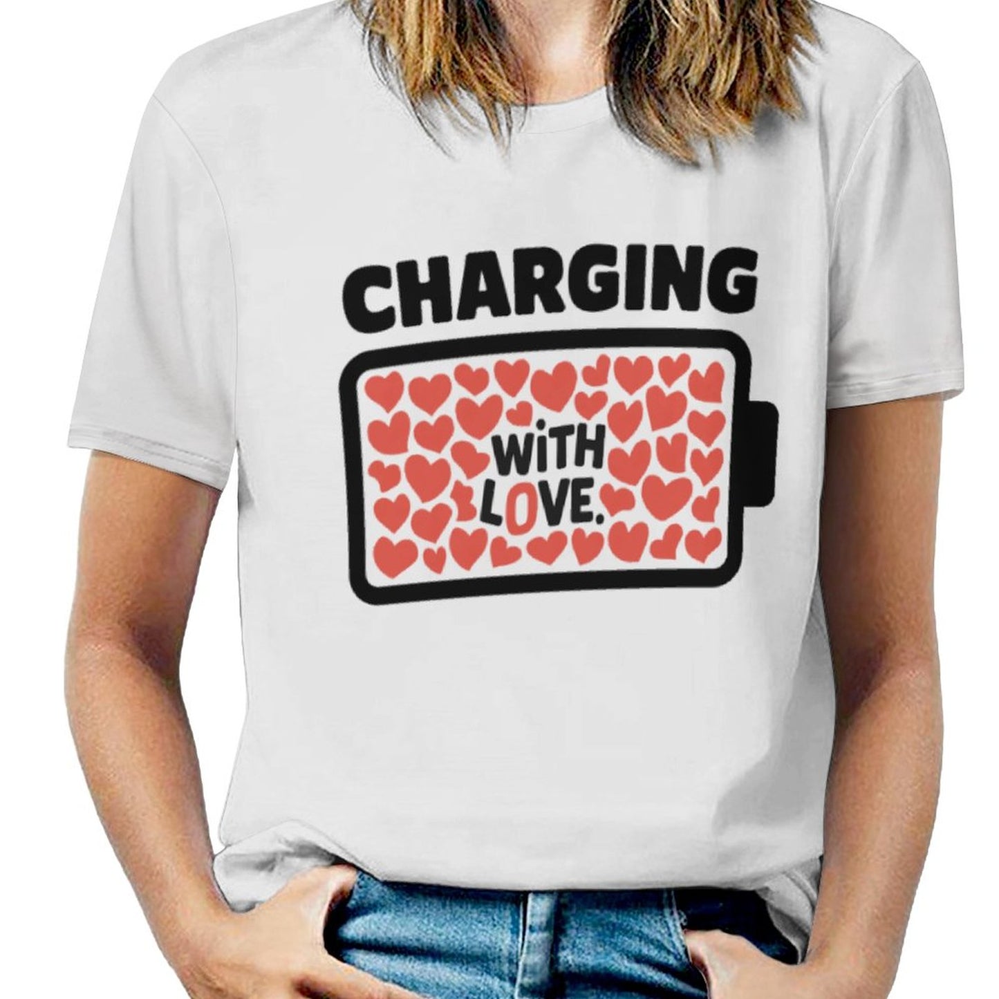 Powered by Love & Charging with Love Matching Shirts