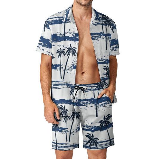 Men's Silk Hawaiian Shirt Set