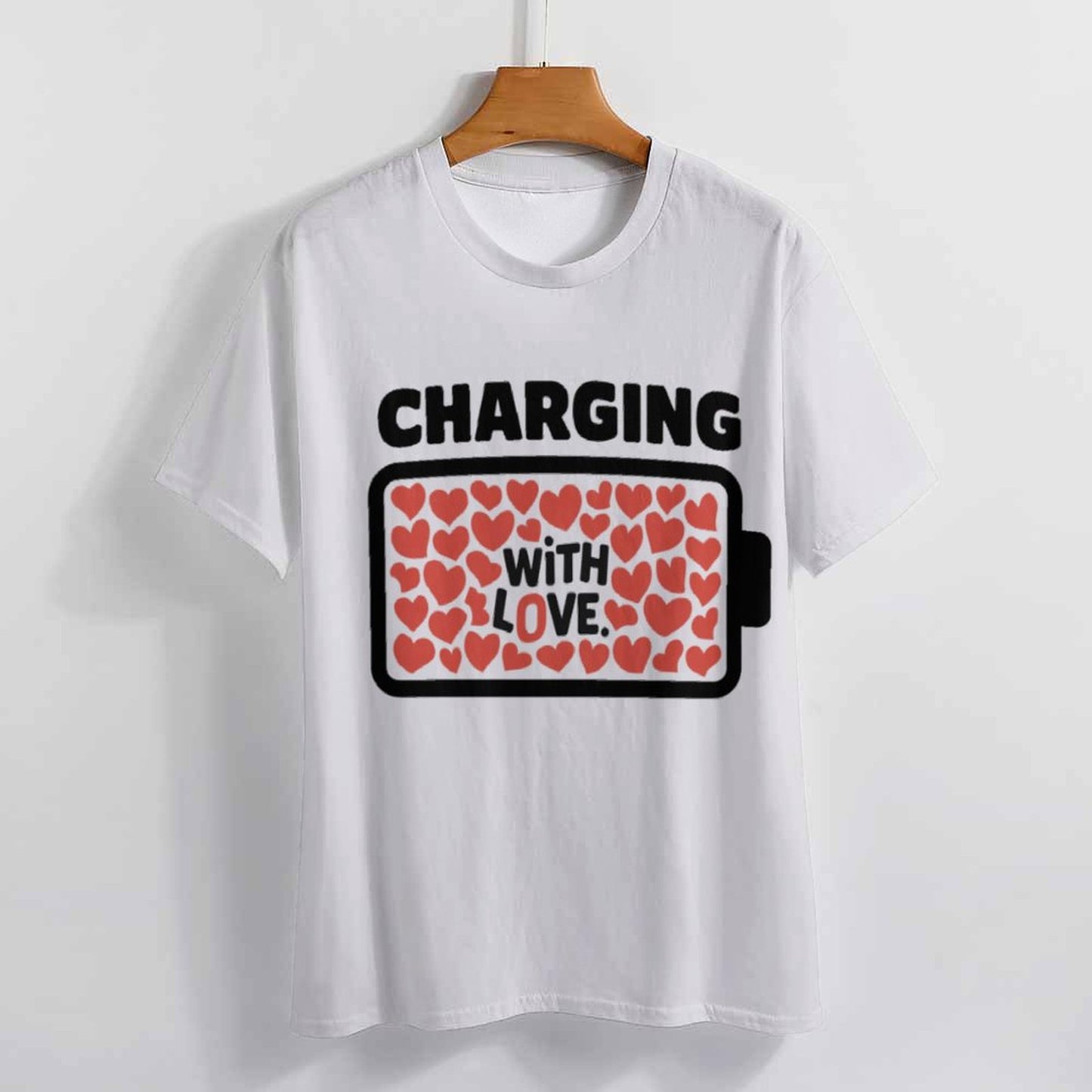 Powered by Love & Charging with Love Matching Shirts