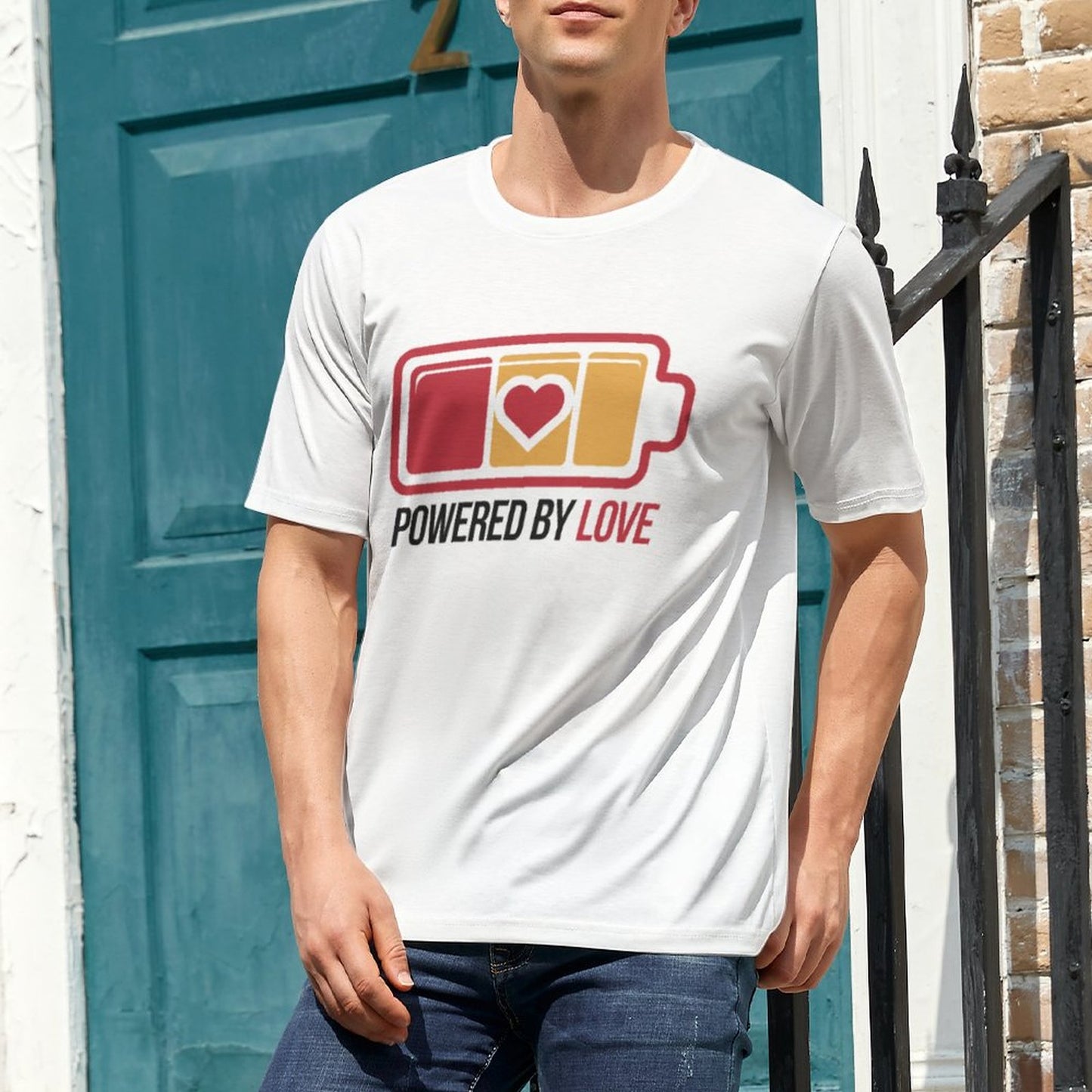 Powered by Love & Charging with Love Matching Shirts