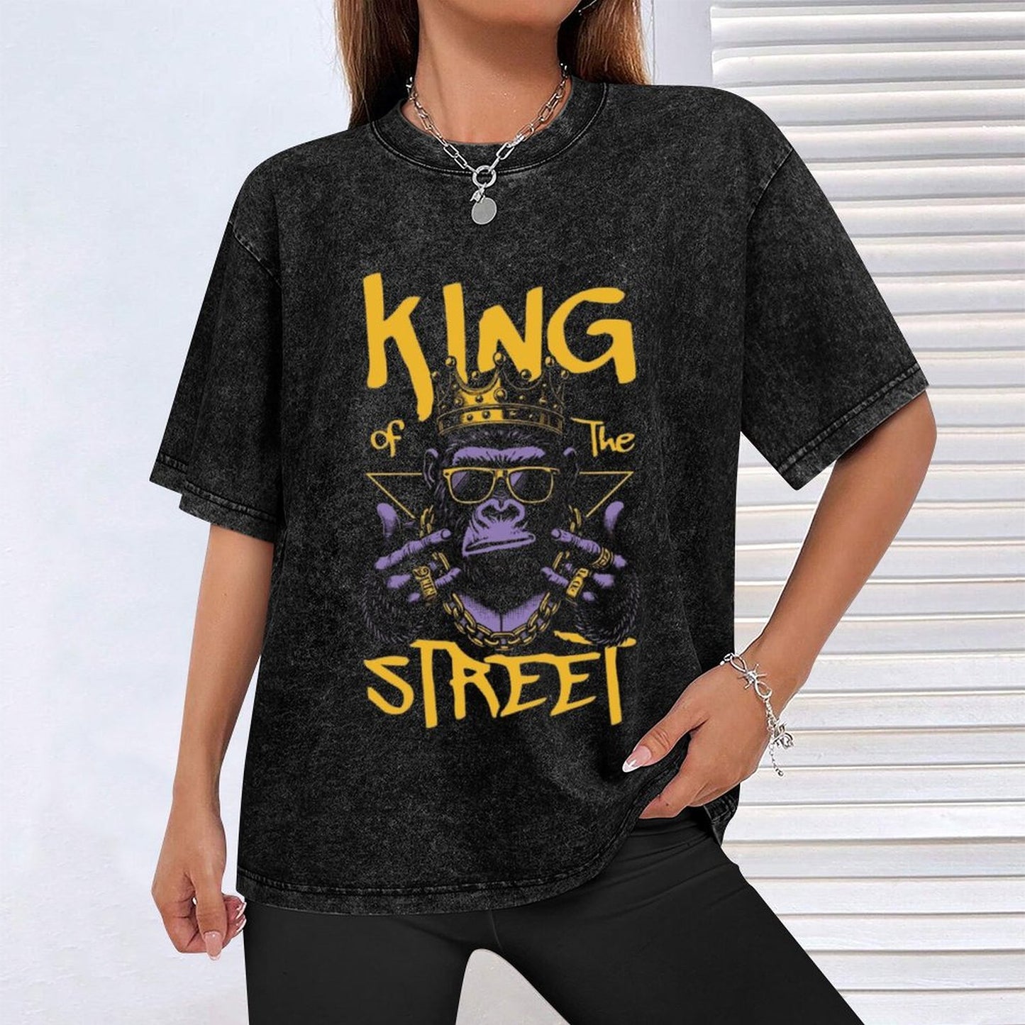 King of the Street Gorilla T-Shirt - Vintage Urban Style