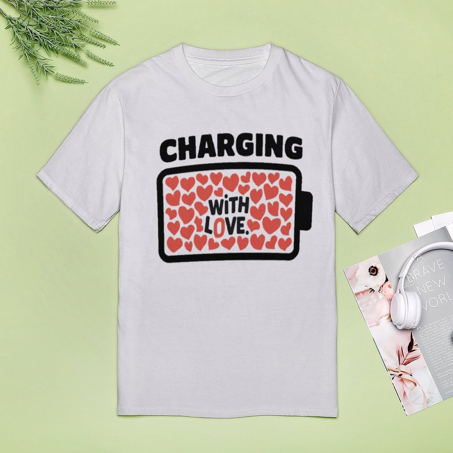 Powered by Love & Charging with Love Matching Shirts