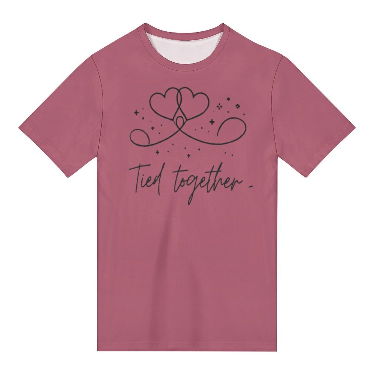 Tied Together Couples Matching T-Shirt & Crop Top – Romantic Valentine’s Day Outfit