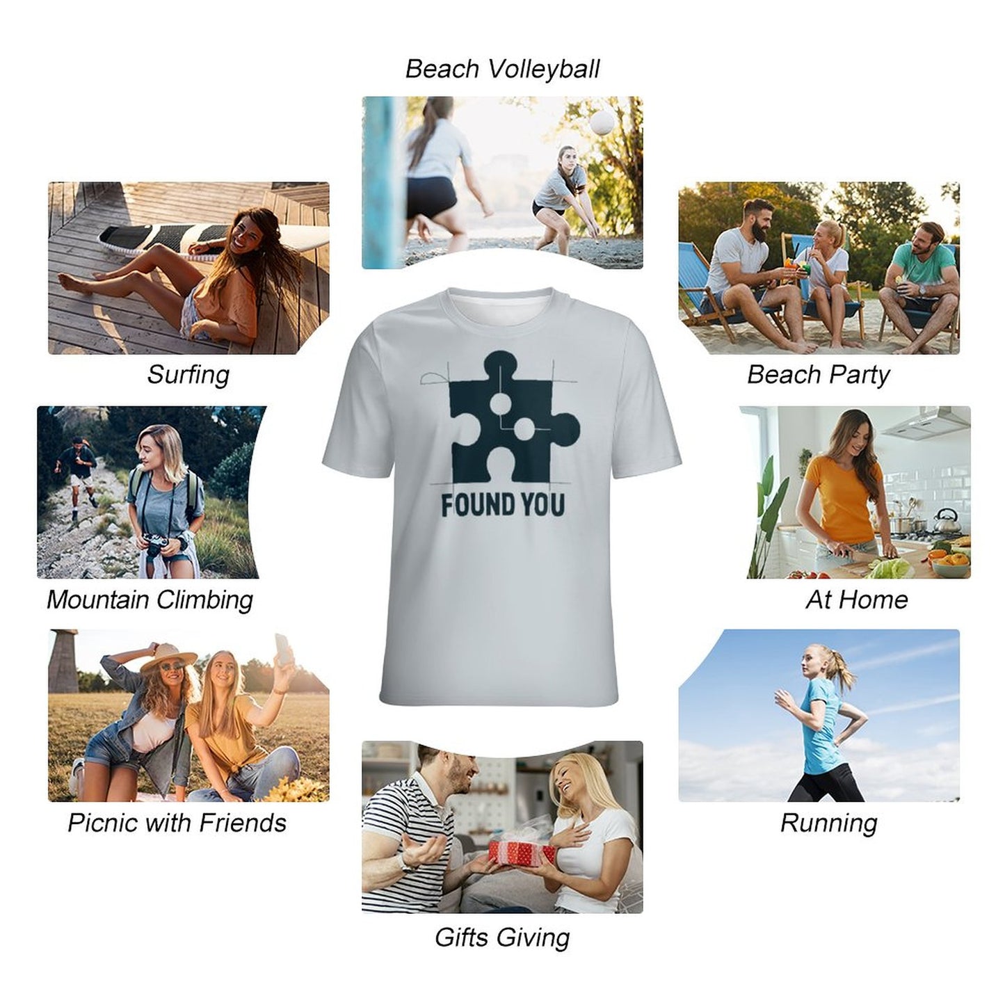 Puzzle Love Couple Tees – Matching Valentine Shirts